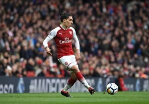 Images Dated 1st April 2018: Hector Bellerin (Arsenal). Arsenal 3: 0 Stoke City. Premier League. Emirates Stadium