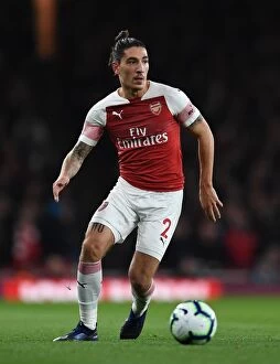 Arsenal v Leicester City 2018-19 Collection: Hector Bellerin (Arsenal). Arsenal 3: 1 Leicester City. Premier League. Emirates Stadium