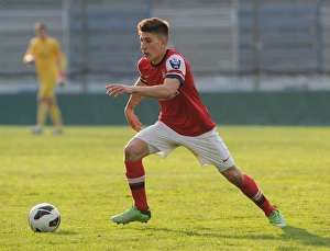 Arsenal U19 v Chelsea U19 - NextGen Series 1-2 Final 2012-13 Collection: Hector Bellerin (Arsenal). Arsenal 3: 4 Chelsea. NextGen Series 1 / 2 Final. Stadio Como