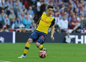 Hector Bellerin (Arsenal). Arsenal 4: 0 Aston Villa. FA Cup Final. Wembley Stadium, 30 / 5 / 15