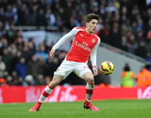 Hector Bellerin (Arsenal). Arsenal 5: 0 Aston Villa. Barclays Premier League. Emirates Stadium