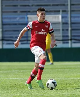 Images Dated 31st March 2013: Hector Bellerin (Arsenal). Arsenal U19 1: 3 Sporting Lisbon U19. Nextgen Series 3rd Place Play-off