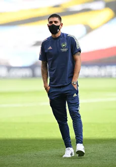 Arsenal V Manchester City - FA Cup Semi-Final 2019-20 Prints: Hector Bellerin: Arsenal Defender Gears Up for FA Cup Semi-Final Showdown Against Manchester City