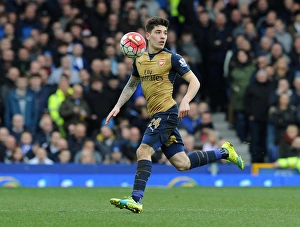 Everton v Arsenal 2015-16 Collection: Hector Bellerin (Arsenal). Everton 0: 2 Arsenal. Barclays Premier League. Goodison Park
