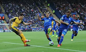 Hector Bellerin (Arsenal) Marc Albrighton and Christian Fuchs (Leicester)