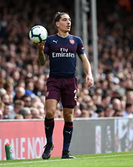 Fulham V Arsenal 2018-19 Prints: Hector Bellerin: Arsenal Star in Action against Fulham, Premier League 2018-19