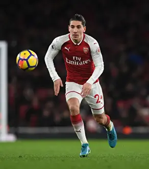 Arsenal V Newcastle United 2017-18 Prints: Hector Bellerin: Arsenal Star in Action against Newcastle United, Premier League 2017-18