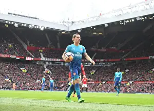 Manchester United V Arsenal 2017-18 Prints: Hector Bellerin: Arsenal Star in Manchester United Showdown, Premier League 2017-18
