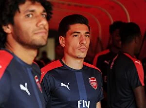 Images Dated 14th August 2016: Hector Bellerin: Arsenal Star Ready for Arsenal vs. Liverpool Showdown (2016-17)