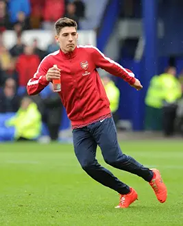 Everton Prints: Hector Bellerin: Arsenal Star's Determined Look Ahead of Everton Clash (2013/14)