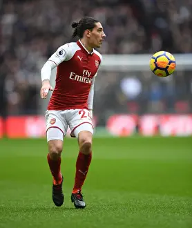 Tottenham Hotspur V Arsenal 2017-18 Prints: Hector Bellerin (Arsenal). Tottenham Hotspur 1: 0 Arsenal. Premier League. Wembley Stadium