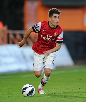 Arsenal U19 V Olympique De Marseille - NextGen 2012-13 Prints: Hector Bellerin: Arsenal U19 Star in Action Against Marseille, NextGen Series 2012-13