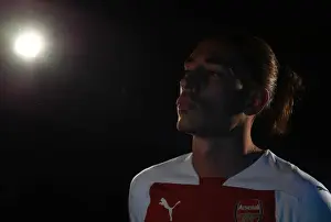 Hector Bellerin at Arsenal's 2018/19 First Team Photo Call
