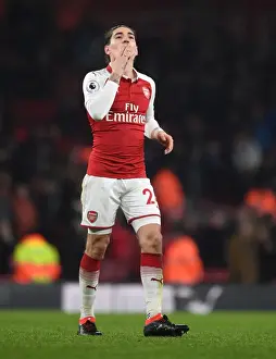 Arsenal V Everton 2017-18 Prints: Hector Bellerin: Arsenal's Defensive Determination - Arsenal v Everton, Premier League