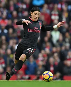 Manchester City V Arsenal 2017-18 Prints: Hector Bellerin: Arsenal's Defensive Force at Manchester City, Premier League 2017-18