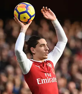Arsenal V Swansea City 2017-18 Prints: Hector Bellerin: Arsenal's Defensive Force at Work vs Swansea City