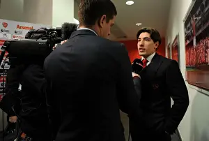 Arsenal V Crystal Palace 2016-17 Prints: Hector Bellerin - Arsenal's Focus Ahead of Arsenal v Crystal Palace (2016-17)