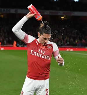 Arsenal V Wolverhampton Wanderers 2018-19 Prints: Hector Bellerin: Arsenal's Focused Defender Gears Up for Wolverhampton Wanderers Clash