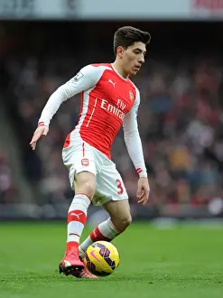 Arsenal V Aston Villa 2014-15 Prints: Hector Bellerin: Arsenal's Unstoppable Force Against Aston Villa