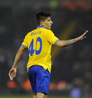 West Bromwich Albion V Arsenal 2013-14 - Capital Cup Prints: Hector Bellerin: Arsenal's Young Star Shines in Capital One Cup Clash Against West Bromwich Albion (2013-14)
