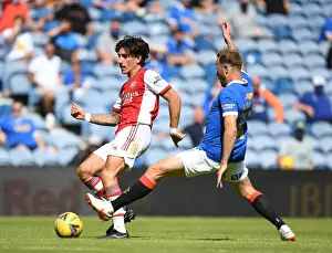 Glasgow Rangers V Arsenal 2021-22 Prints: Hector Bellerin Faces Off Against Scott Arfield in Rangers vs Arsenal Pre-Season Clash