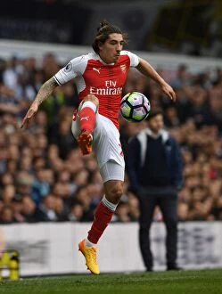 Images Dated 30th April 2017: Hector Bellerin Faces Off Against Tottenham in Premier League Clash 2016-17