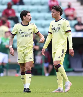 Hector Bellerin and Omar Rekik in Action: Hibernian vs Arsenal Pre-Season Friendly, Edinburgh 2021