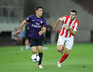 Olympiacos U19 V Arsenal U19 - NextGen 2012:13 Prints: Hector Bellerin Outpaces Olympiacos Charalampos Lykogiannis in NextGen Series Match