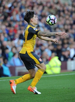 Burnley V Arsenal 2016-17 Prints: Hector Bellerin: On the Pitch Against Burnley, Premier League 2016-17