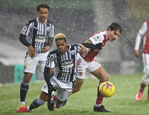 Images Dated 3rd January 2021: Hector Bellerin vs. Grady Diangana: A Battle at The Hawthorns - West Bromwich Albion vs