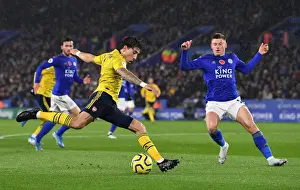 Hector Bellerin vs. Harvey Barnes: Intense Battle at The King Power Stadium - Leicester City vs. Arsenal, Premier League 2019-20