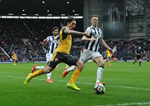 Hector Bellerin vs Jonny Evans: Intense Battle at The Hawthorns - West Bromwich Albion vs Arsenal, Premier League 2016-17