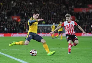 Hector Bellerin vs Lloyd Isgrove: A Battle at the FA Cup Fourth Round Between Southampton and Arsenal