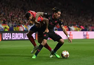 Atletico Madrid V Arsenal 2017-18 Prints: Hector Bellerin vs. Vitolo: Battle in the Europa League Semi-Final