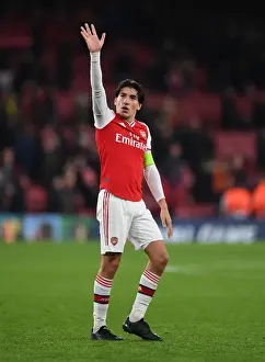 Arsenal V Vitoria Club 2019-20 Prints: Hector Bellerin's Emotional Reaction to Arsenal's Europa League Victory over Vitoria Guimaraes