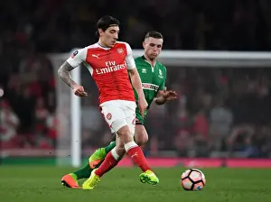 Arsenal V Lincoln City 2016-17 Prints: Hector Bellerin's Thrilling Performance: Arsenal's FA Cup Quarter-Final Battle against Lincoln City
