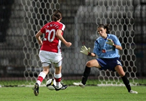 POAK Thessaloniki v Arsenal Ladies 2009-10 Collection: Helen Lander scores her 1st goal Arsenals 5th past Charalampidou