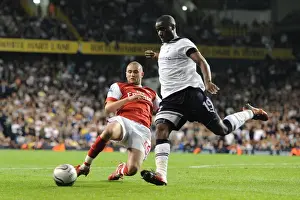 Henri Lansbury (Arsenal) Sebastien Bassong (Tottenham). Tottenham Hotspur 1