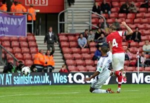 Images Dated 14th July 2012: Henri Lansbury Scores for Arsenal Against Anderlecht in 2012 Pre-Season