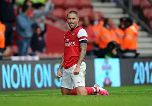 Arsenal V Anderlecht 2012-13 - Pre Season Prints: Henri Lansbury Scores for Arsenal in Pre-Season Win Against Anderlecht (2012)
