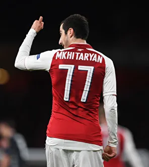 Arsenal V CSKA Moscow 2017-18 Prints: Henrikh Mkhitaryan in Action: Arsenal vs CSKA Moscow, UEFA Europa League Quarterfinals
