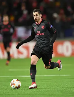 Ostersunds V Arsenal 2017-18 Prints: Henrikh Mkhitaryan in Action: Arsenal's Europa League Victory over Ostersunds FK