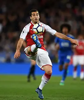 Leicester City V Arsenal 2017-18 Prints: Henrikh Mkhitaryan in Action: Leicester City vs Arsenal, Premier League 2017-18