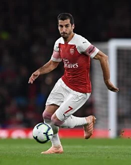 Arsenal v Leicester City 2018-19 Collection: Henrikh Mkhitaryan (Arsenal). Arsenal 3: 1 Leicester City
