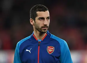 Arsenal V Östersunds FK 2017-18 Prints: Henrikh Mkhitaryan: Arsenal Star Ready for Europa League Battle Against Östersunds FK