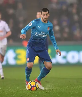 Swansea City V Arsenal 2017-18 Prints: Henrikh Mkhitaryan's Stellar Performance: Arsenal vs Swansea City