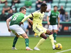 Hibernian V Arsenal 2021-22 Prints: Hibernian vs Arsenal: Flo Balogun Faces Off Against Paul McGinn in Pre-Season Clash