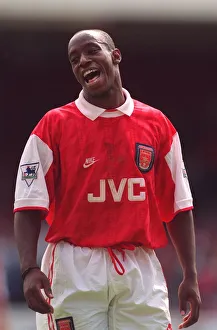 Ian Wright in Action for Arsenal Football Club