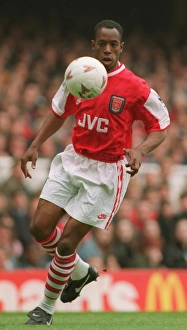 Ian Wright in Action for Arsenal Football Club