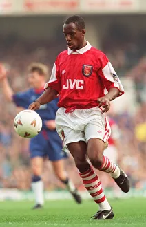 Wright Ian Prints: Ian Wright in Action for Arsenal Football Club